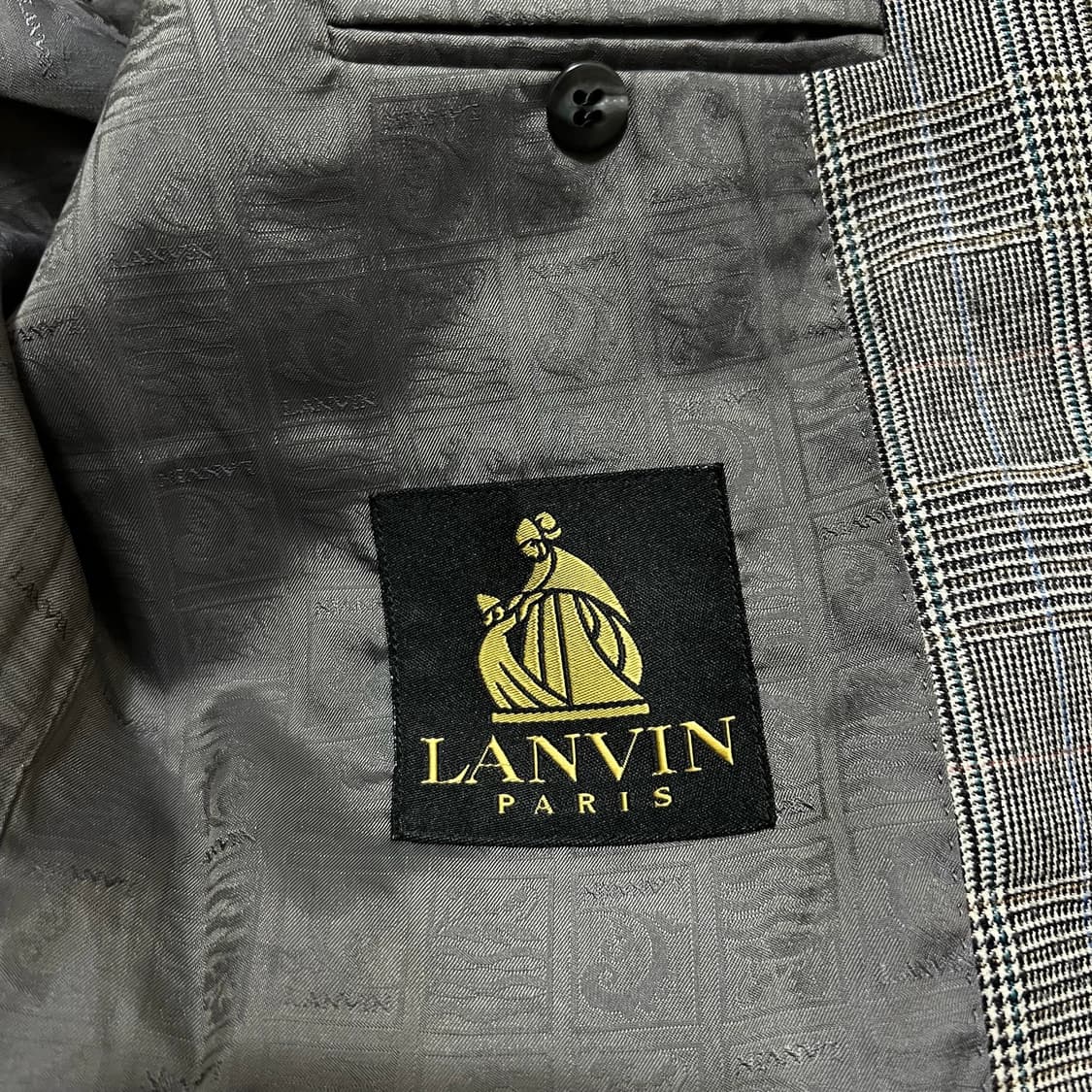 랑방 파리스 클래식 체크 정장 자켓 M/95  상품이미지4