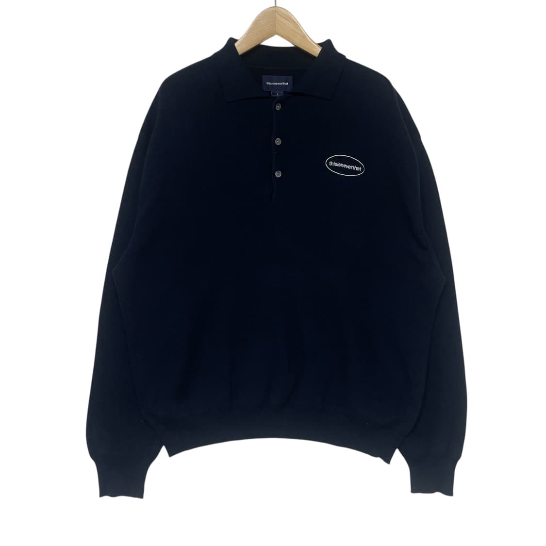 디스이즈네버댓 로고 카라 니트 상품이미지1