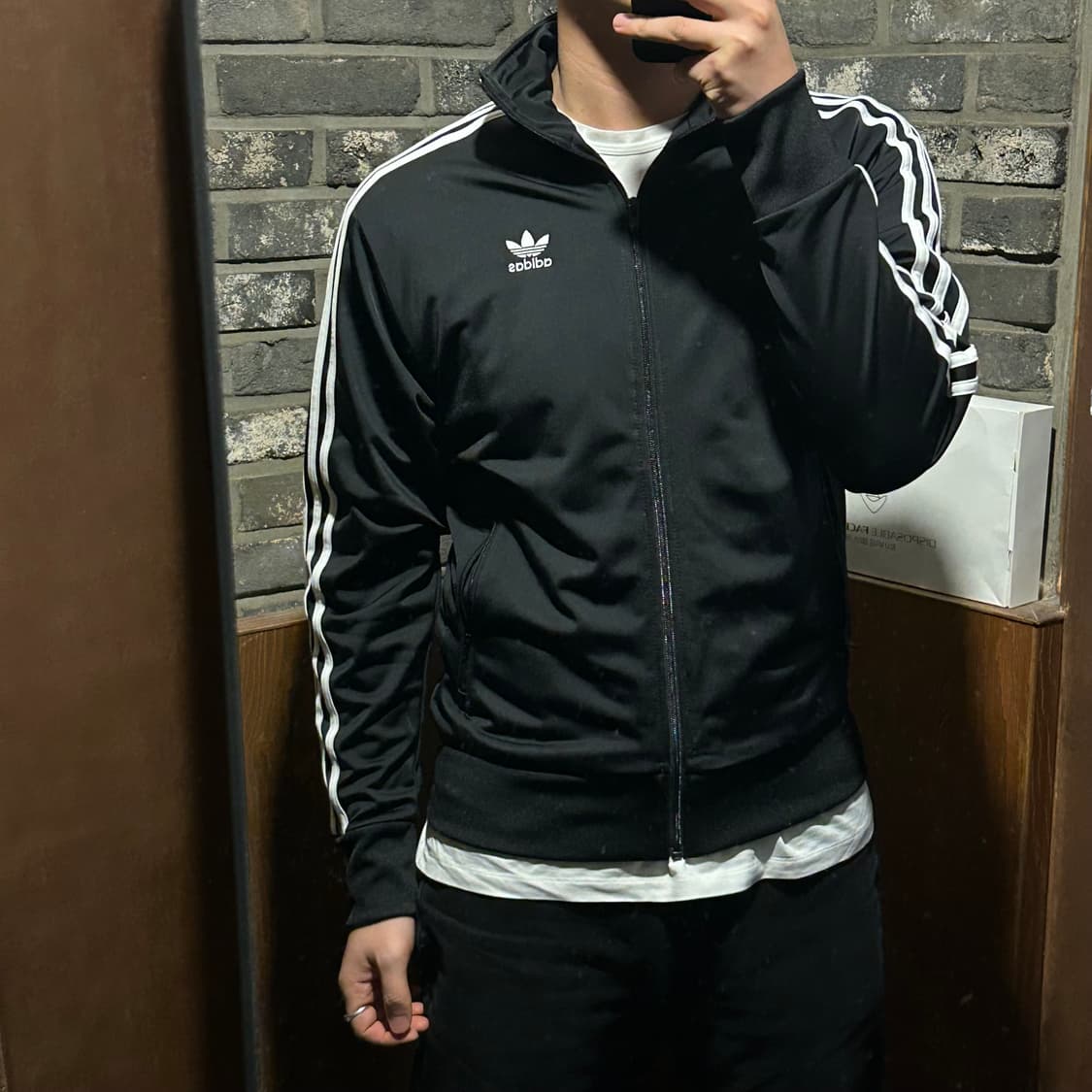 L) 아디다스 파이어버드 삼선 져지 트랙탑 집업 블랙 A22 상품이미지10