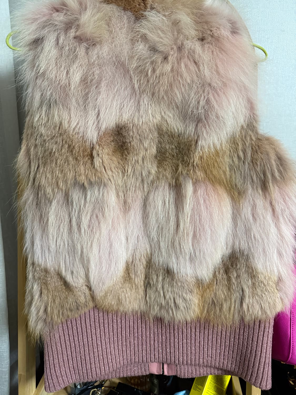 여성여우털조끼 상품이미지5