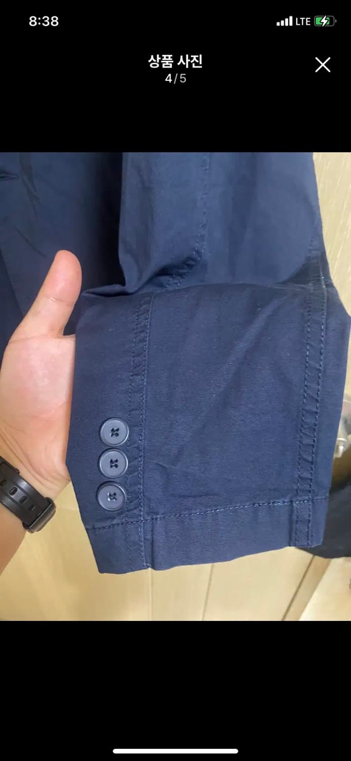 UNIQLO 유니클로 드라이라이트 웨이트 자켓 네이비 L사이즈 상품이미지4