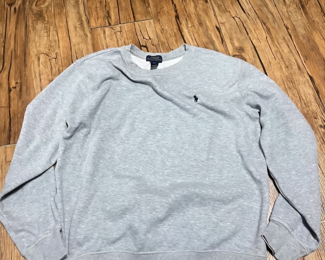 폴로 그레이 맨투맨 상품이미지1