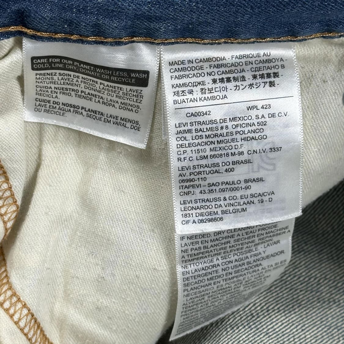 32 리바이스 514 세미 와이드핏 클래식 데님팬츠 상품이미지7