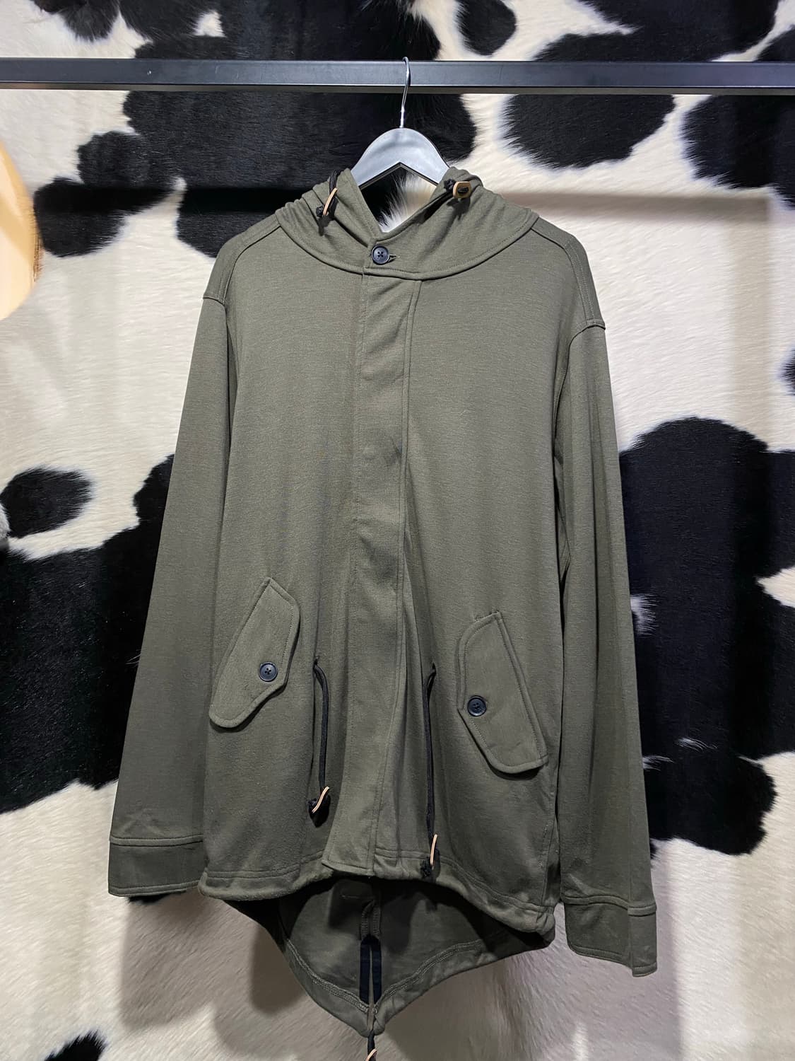 Sunny picnic 모리 st 카키 롱 후드자켓 상품이미지2