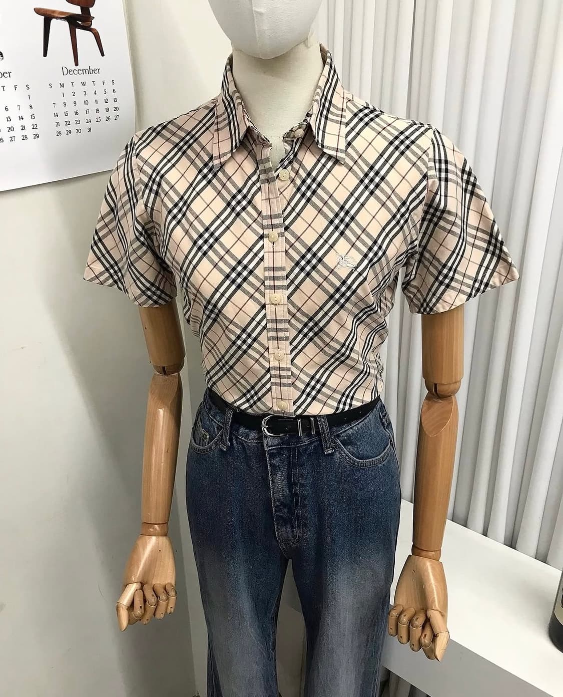 버버리 로고 노바체크 반팔 셔츠 상품이미지10