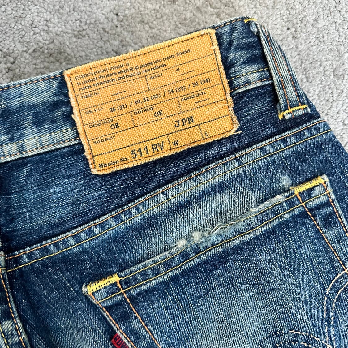 에드윈511 511RV 페이드 부츠컷 데님 팬츠(28) 상품이미지10