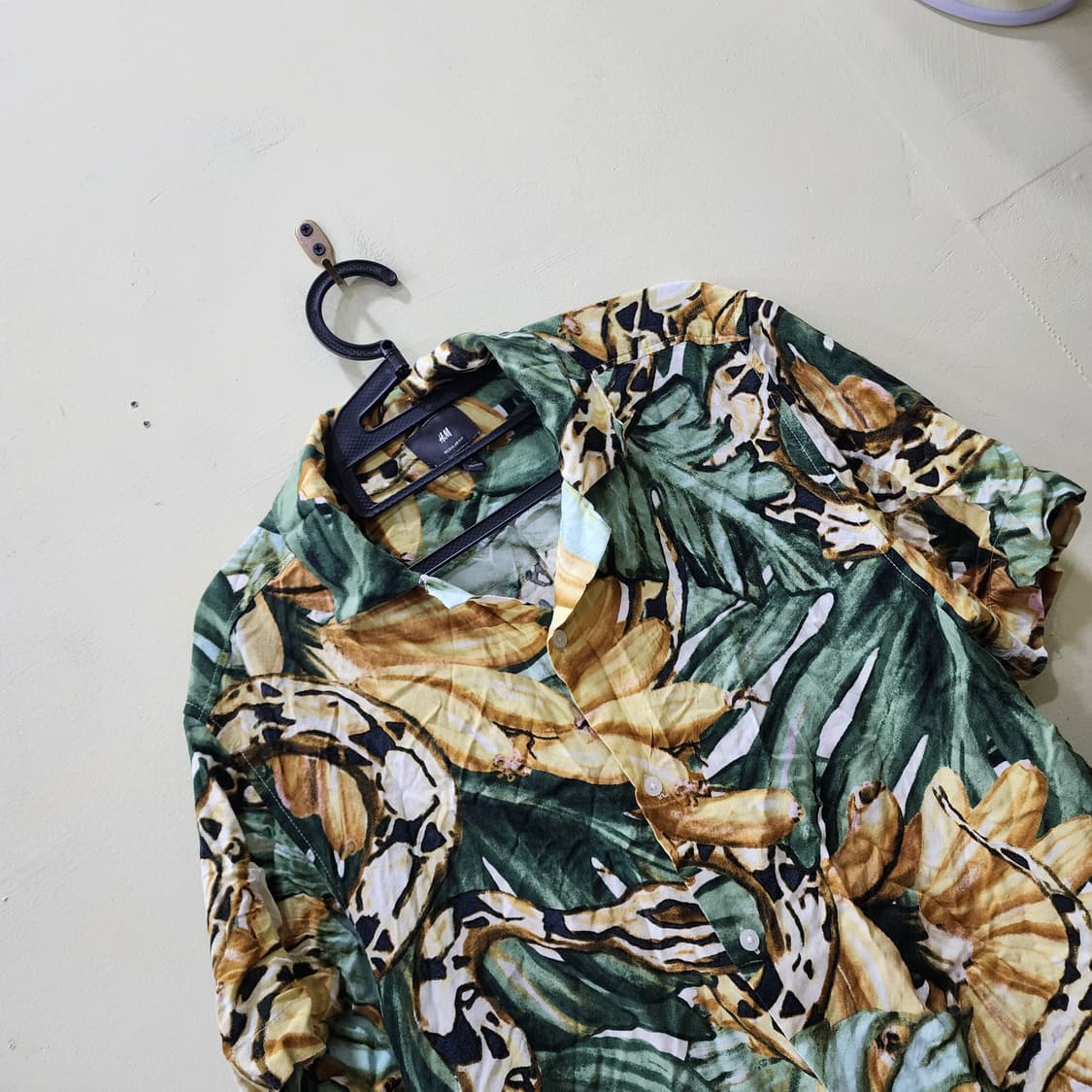 [M] H&M 트로피컬 패턴 반팔 셔츠 상품이미지2