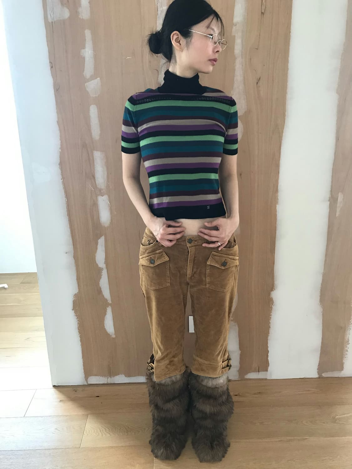 vintage velvet pocket pants (32inch) 상품이미지7