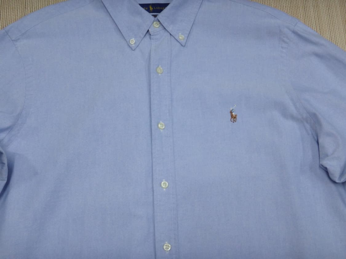 (2XL) 폴로랄프로렌 옥스포드 남성 솔리드 면 셔츠 상품이미지3