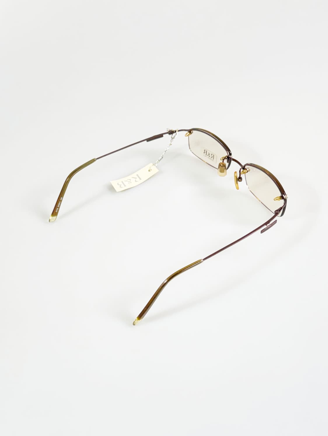 R&B EYEWEAR 무테 스퀘어 메탈 프레임 빈티지 안경 상품이미지4