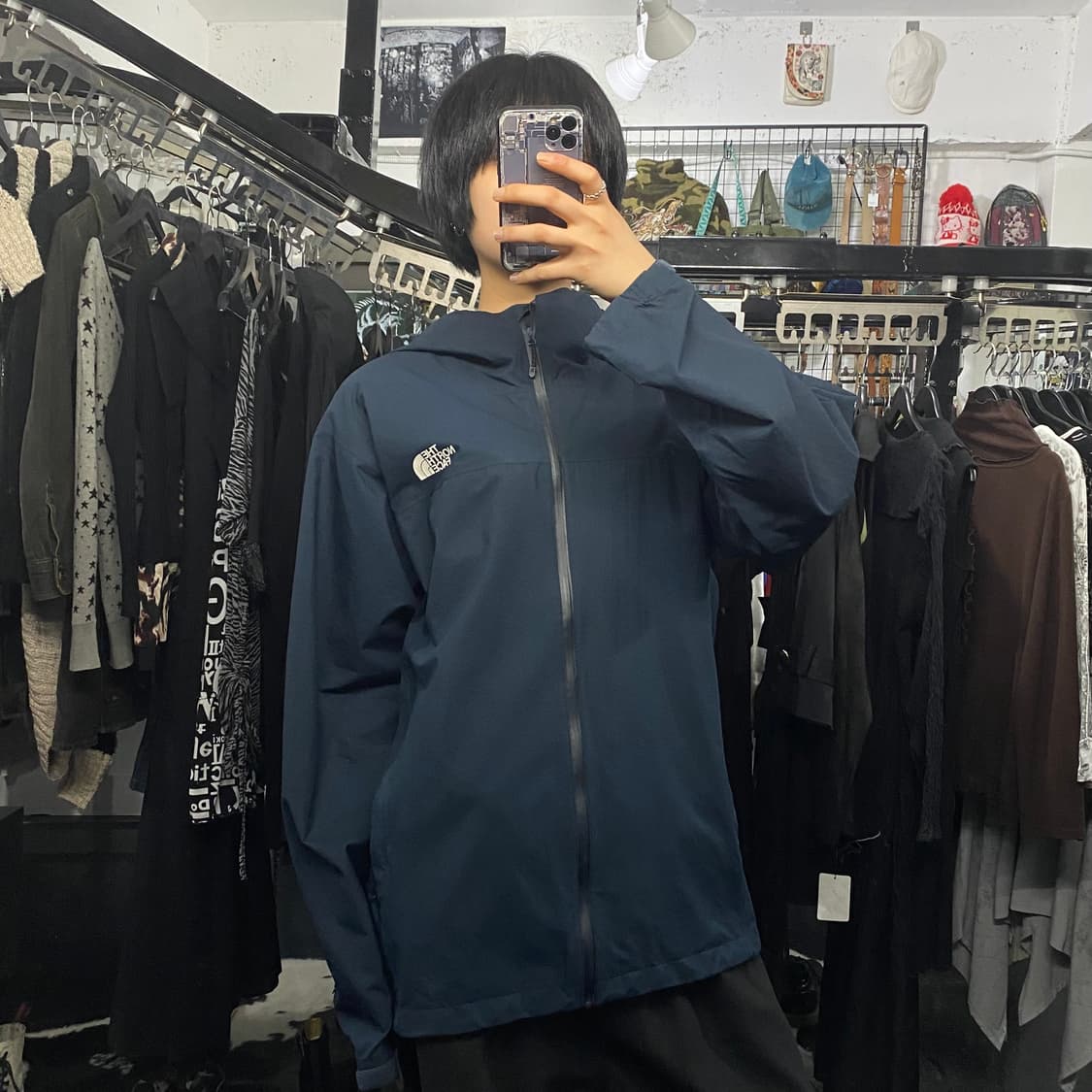 The North Face 로고 디테일 후드 바람막이 상품이미지1