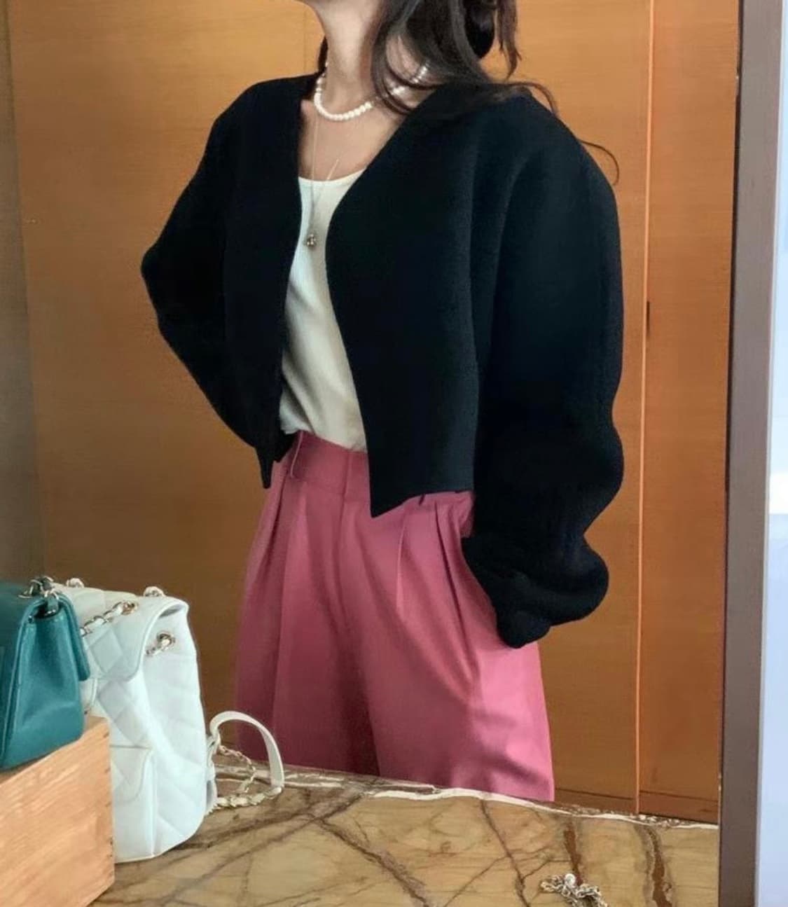 (새상품)포스터 스노우 숏 핸드메이드 코트 상품이미지1