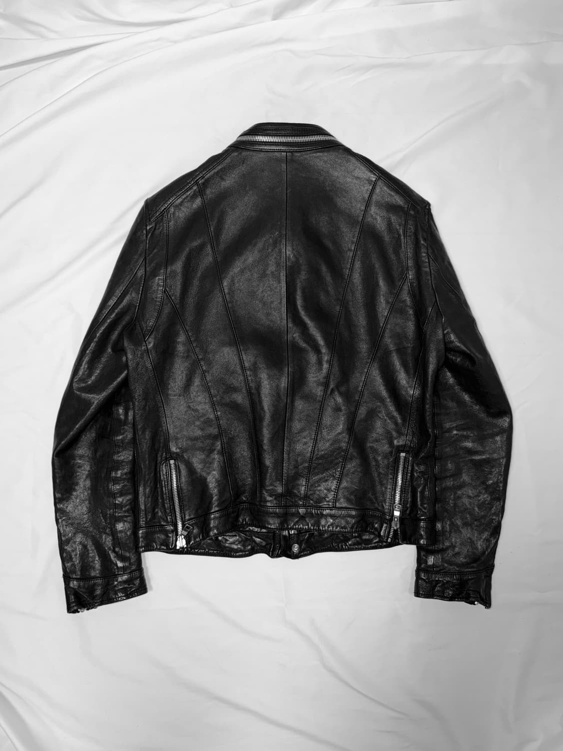 멀티 지퍼 이태리 레더자켓 상품이미지5