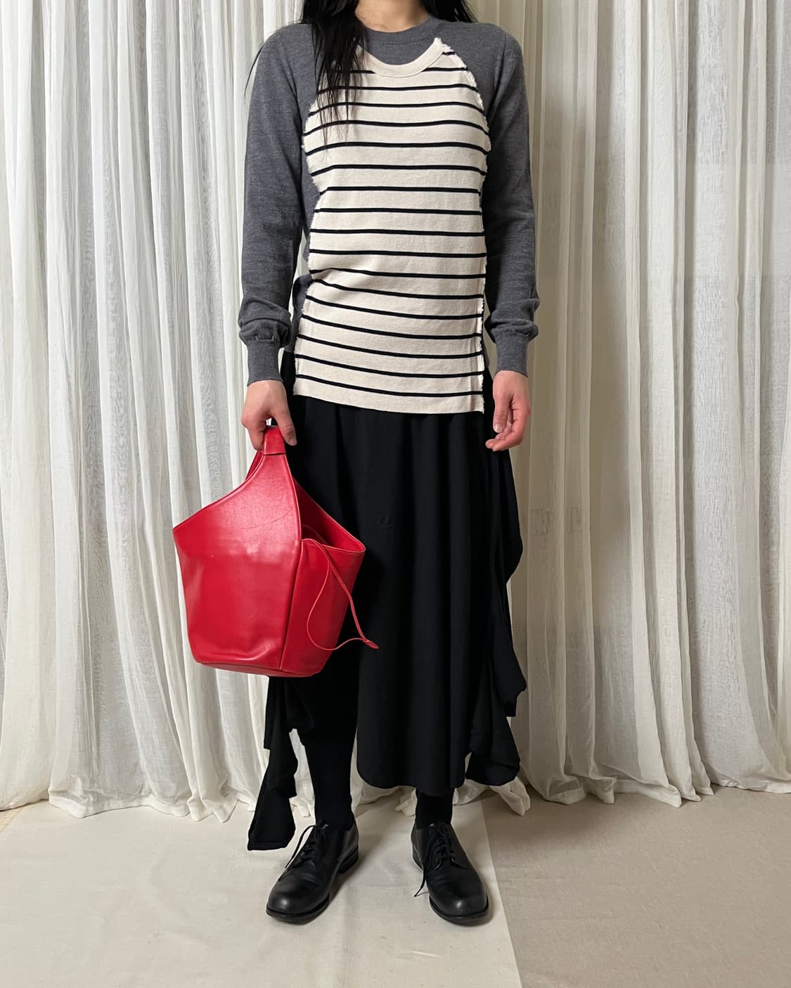 이세이미야케 드로우스트링 레더 핸드백 issey miyake 상품이미지8