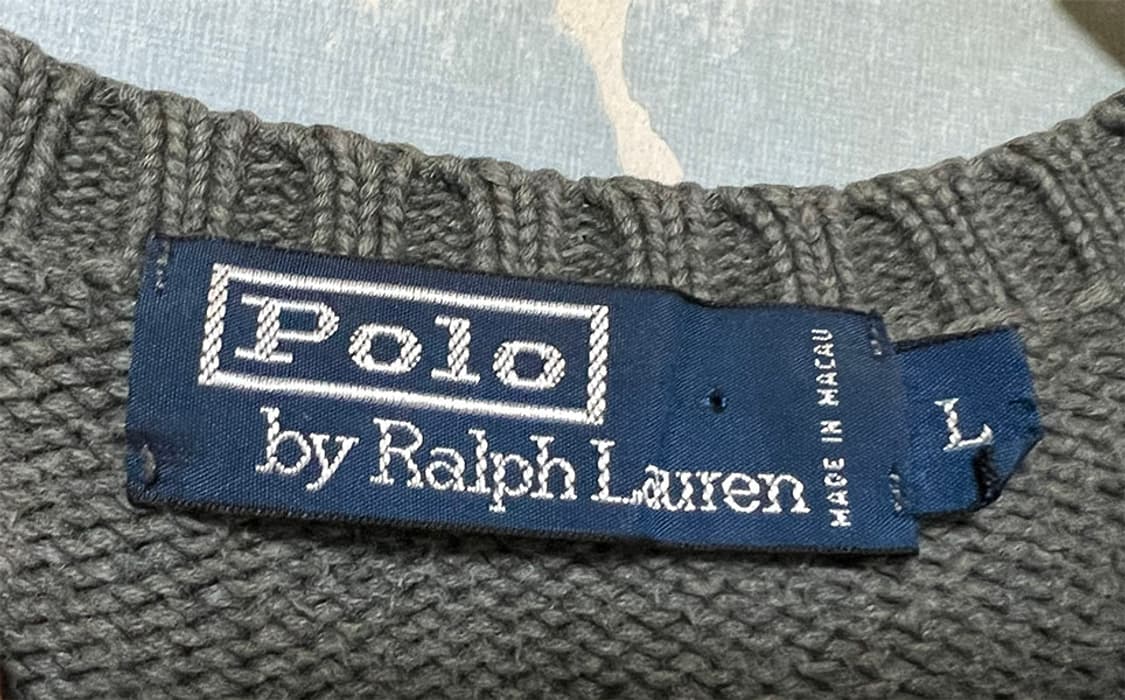 POLO 폴로 남자 코튼니트 헤비 기본 XL 105 상품이미지3