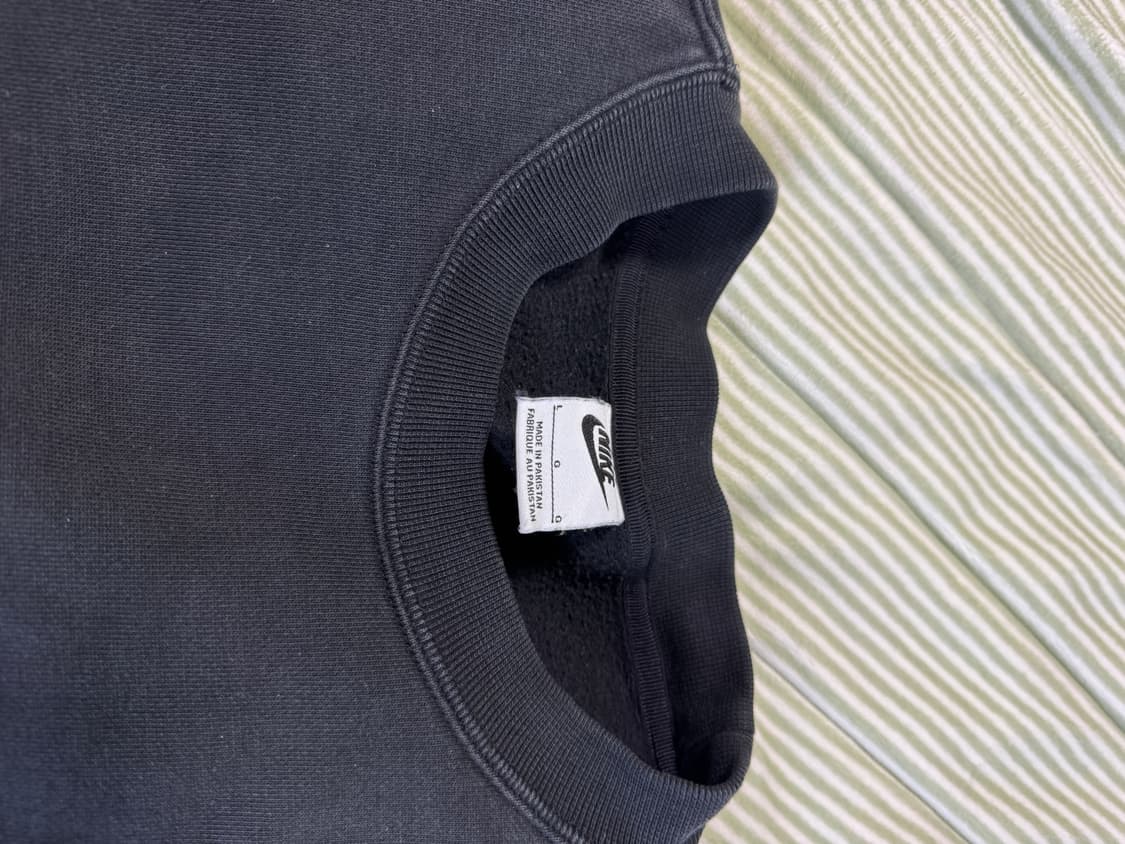 나이키 x 스투시 NRG 워시드 플리스 크루넥 블랙 상품이미지2