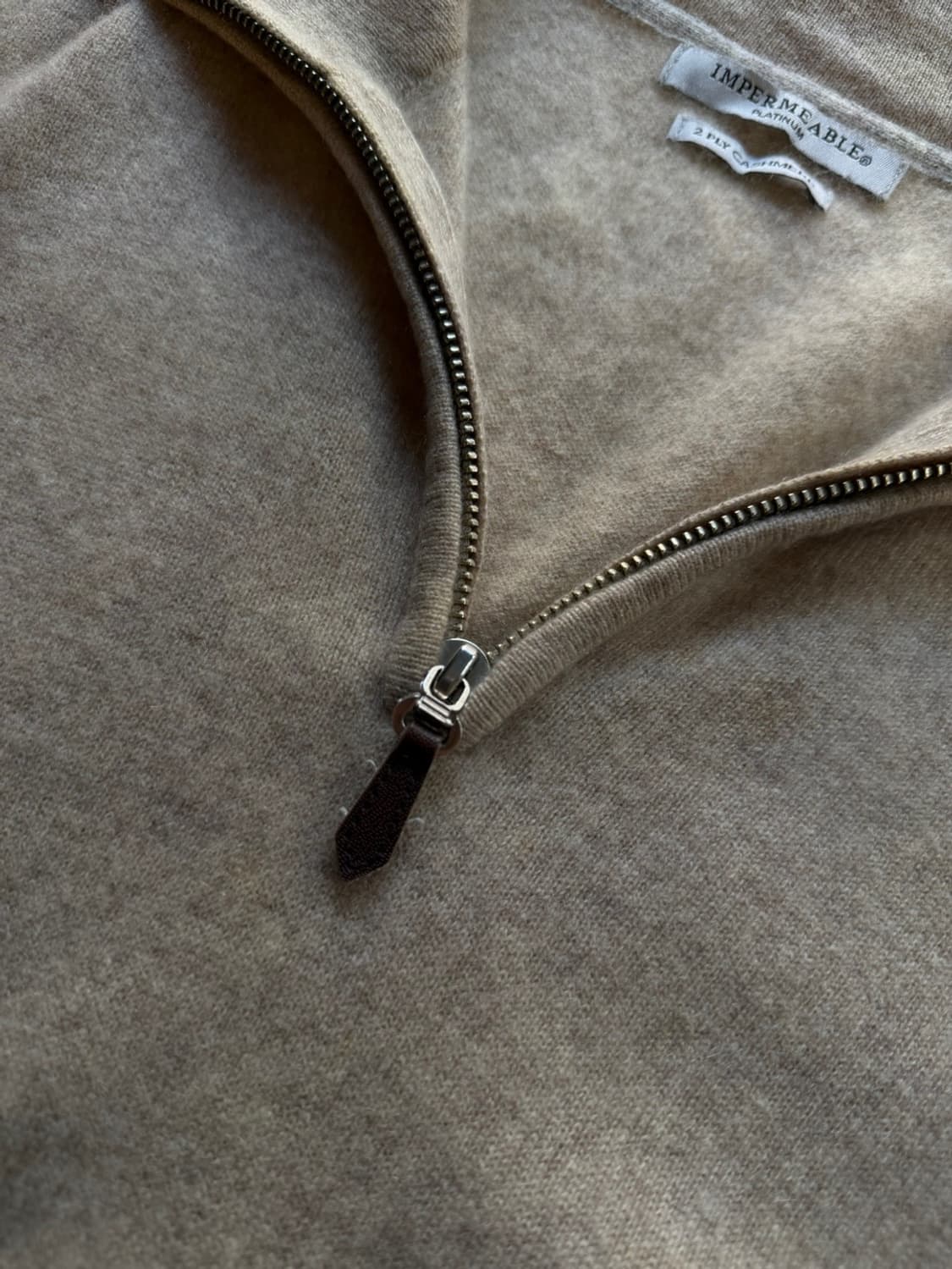 IMPERMEABLE 짚업 니트 100 상품이미지10