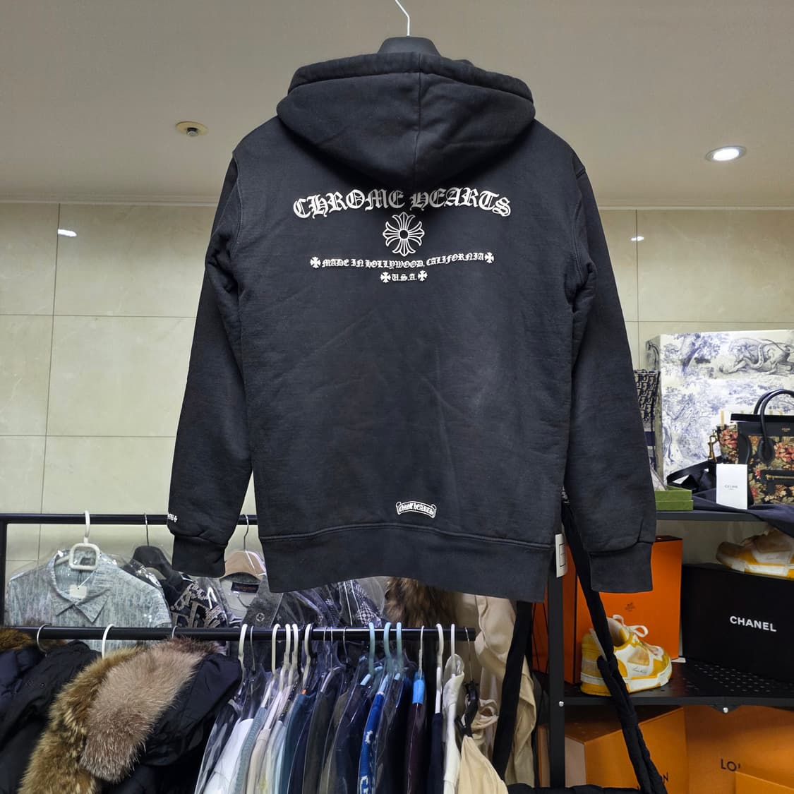 {클로젯}[M][백화점판]크롬하츠 프린팅 백로고 후드집업 자켓 상품이미지2