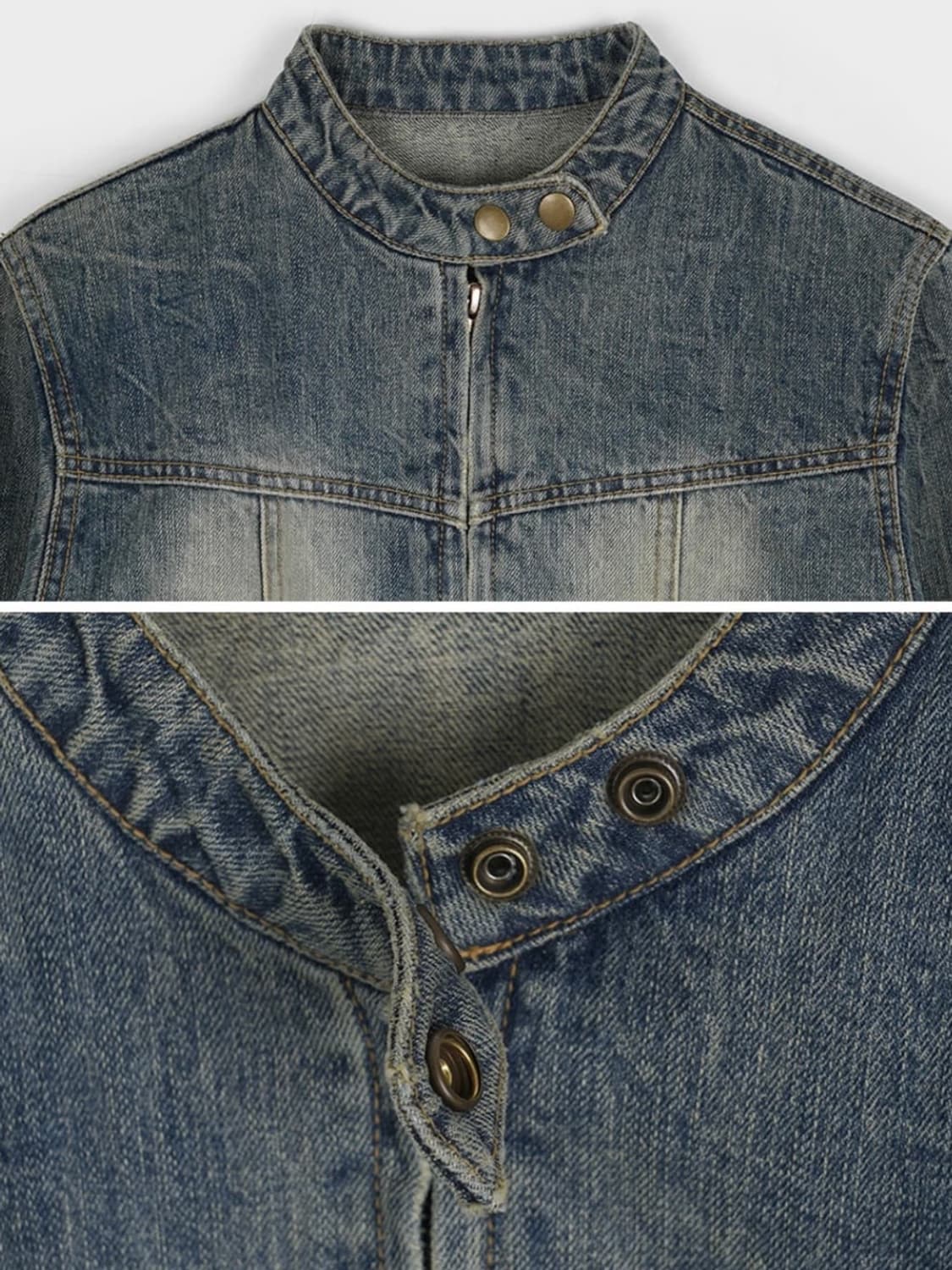 블랙업 클레븐 데님자켓(M) 상품이미지3