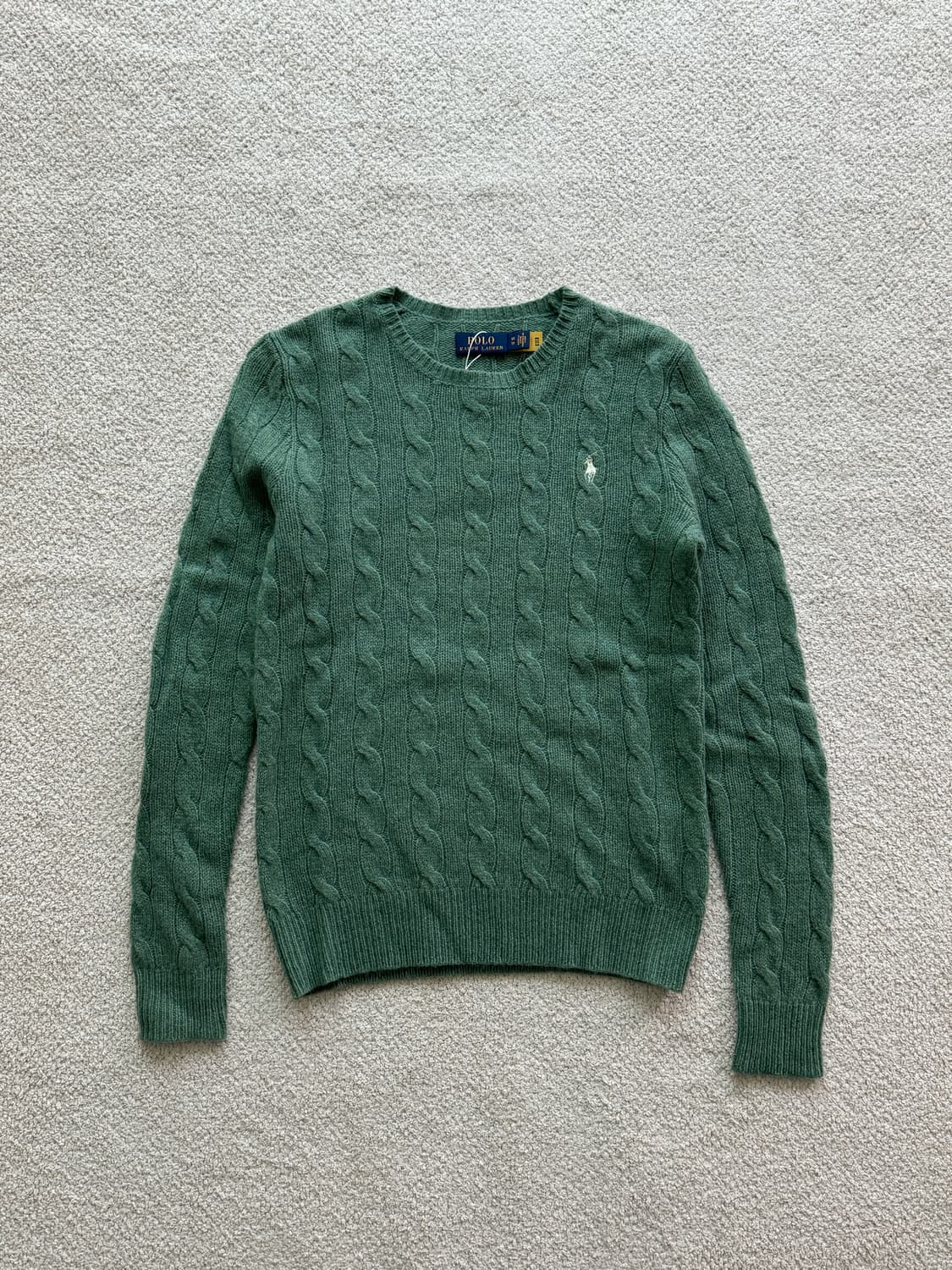 (새상품/정품) 폴로랄프로렌 울캐시미어 꽈배기니트(여XS) 상품이미지2