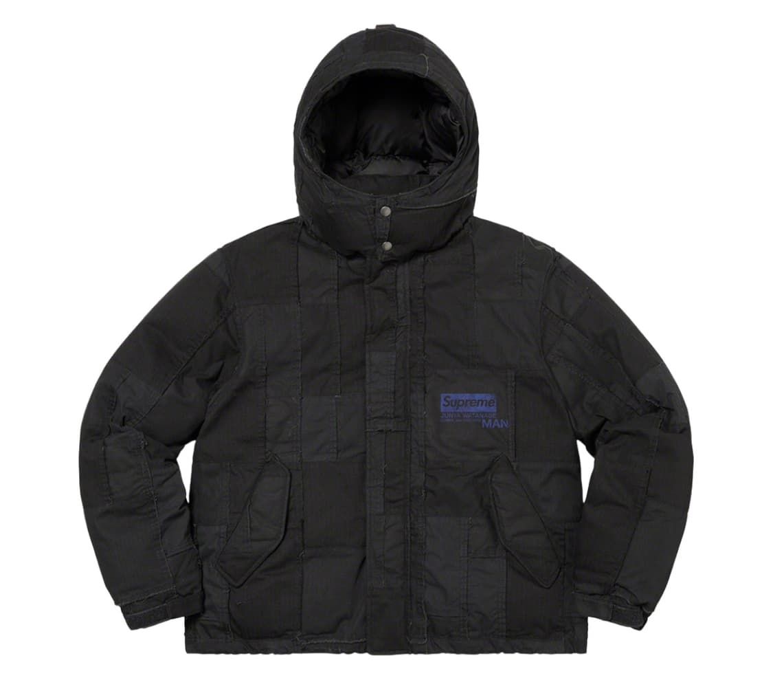 슈프림 준야와타나베 패치워크 푸퍼 패딩 블랙 상품이미지1