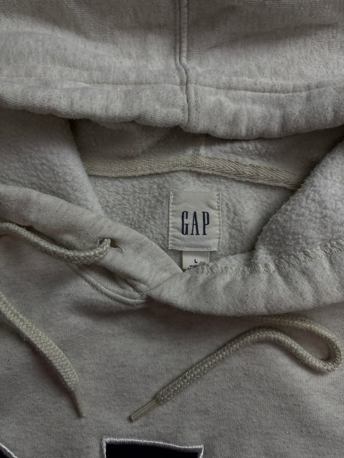 갭 빅로고 미니멀 후디 멜란지 1679 상품이미지4