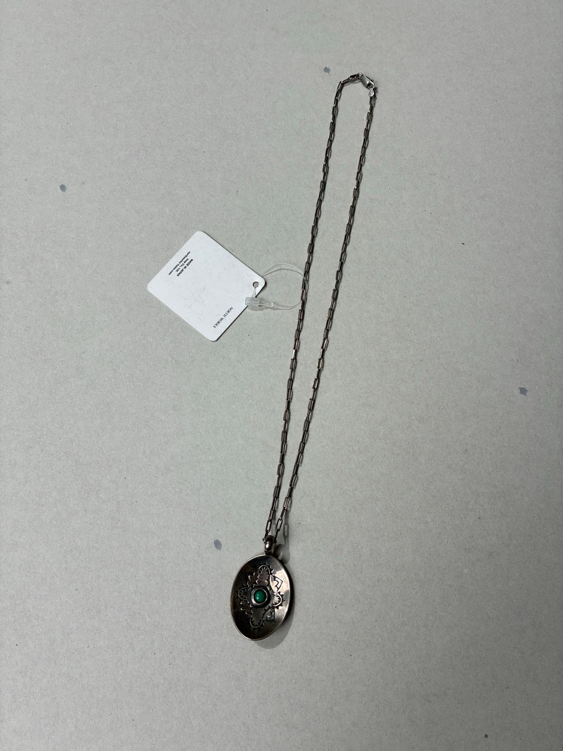 노스웍스 나바호 스탬프 터키석 펜던트 목걸이 O/S 상품이미지1