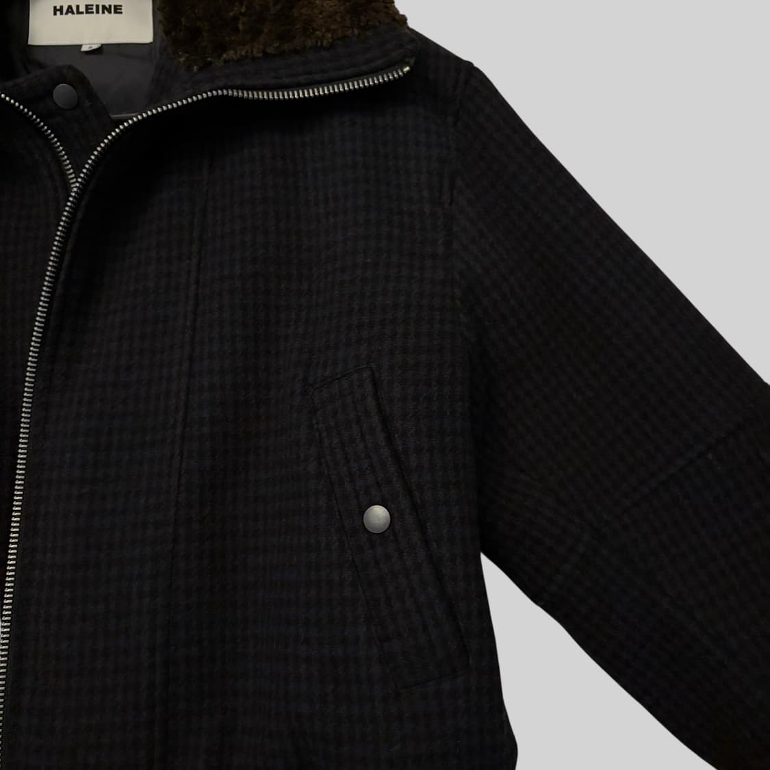 알렌느 하이넥 크롭 블루종 2 상품이미지3