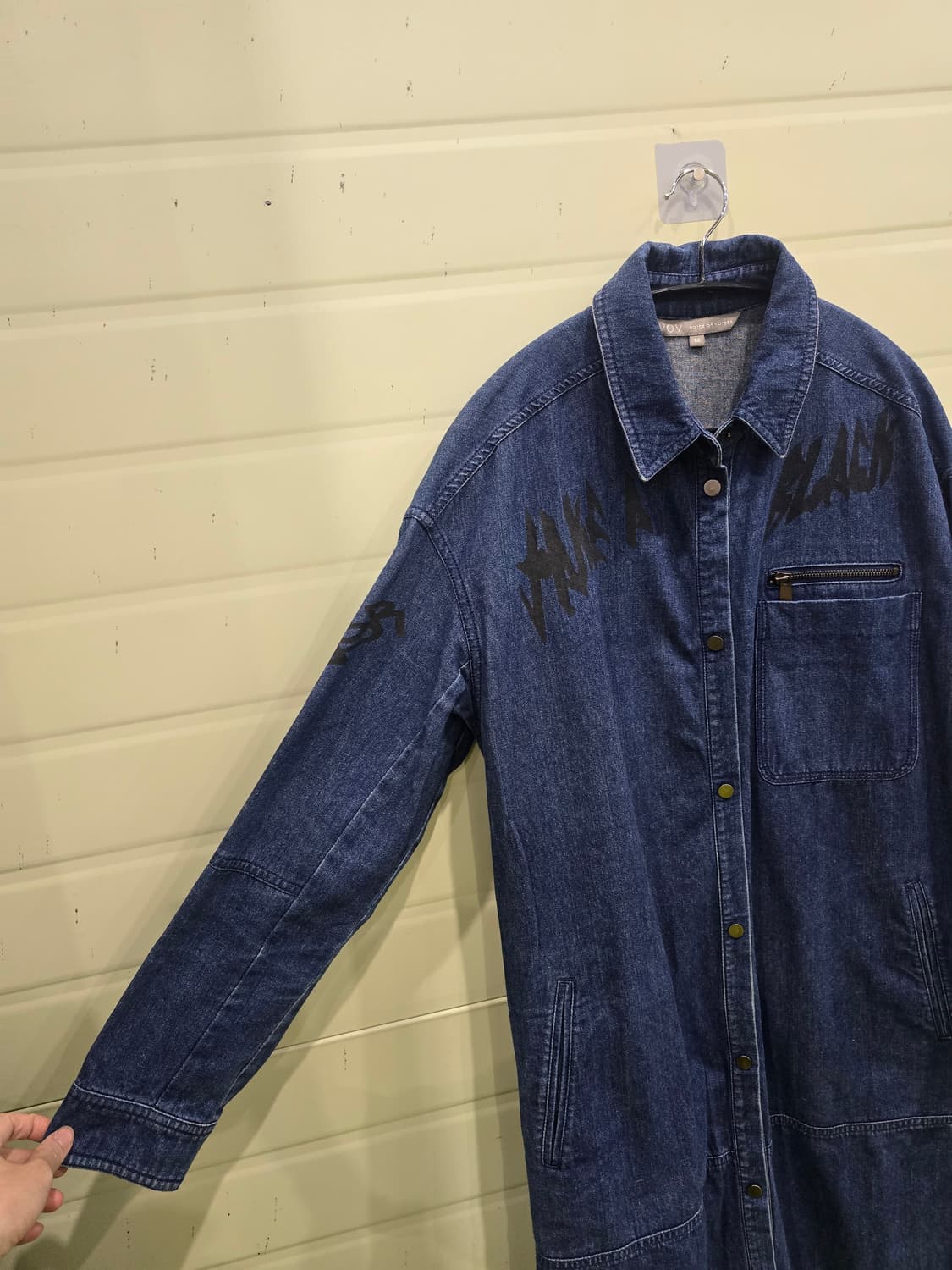 VOV 데님 롱 셔츠 원피스 상품이미지5