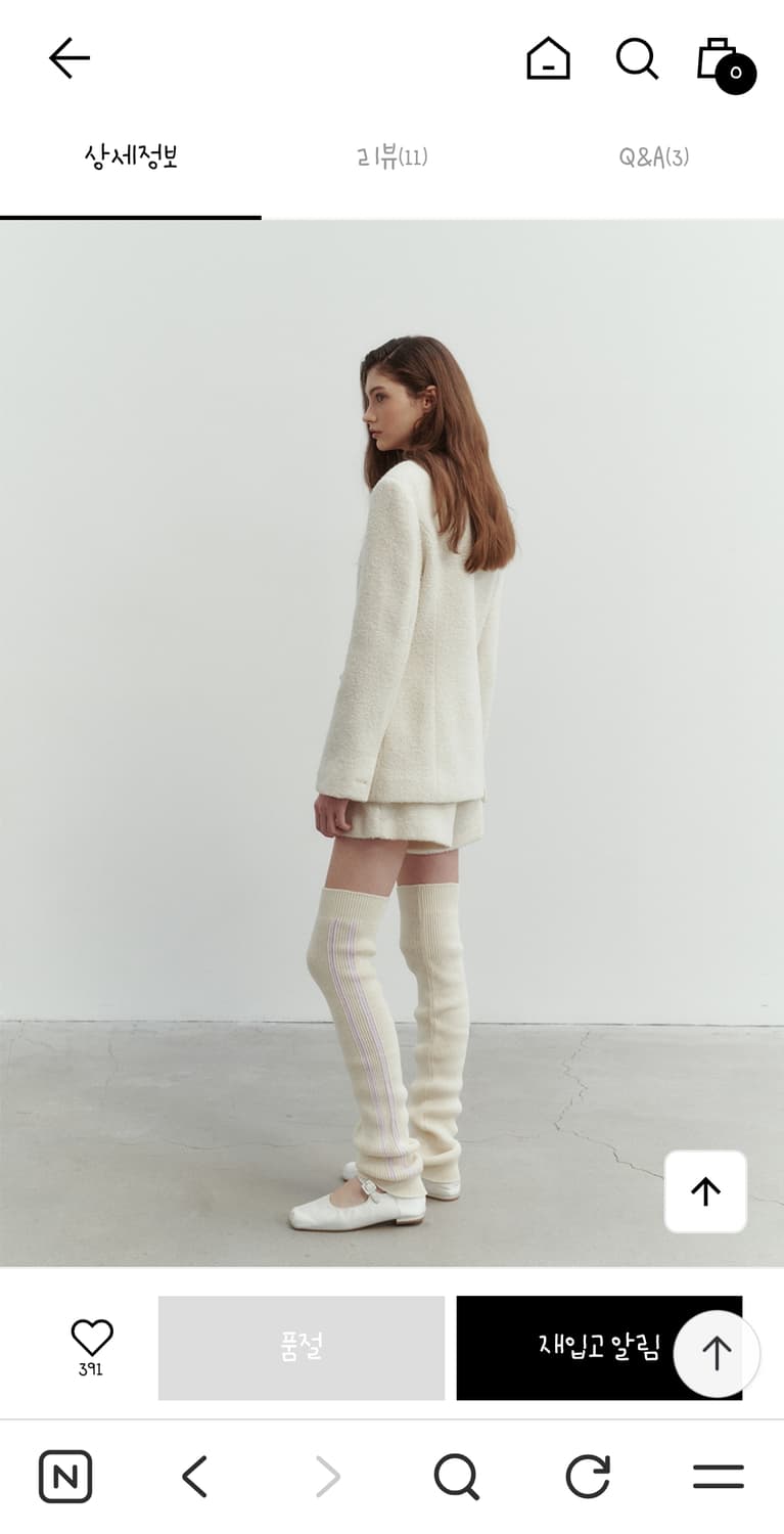 [새상품] 더티스 니트 레그워머 상품이미지4