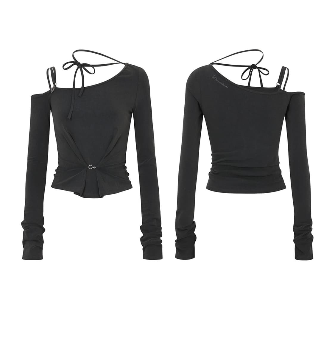 페오플 RUBY HOOK LONG SLEEVE charcoal M 상품이미지1