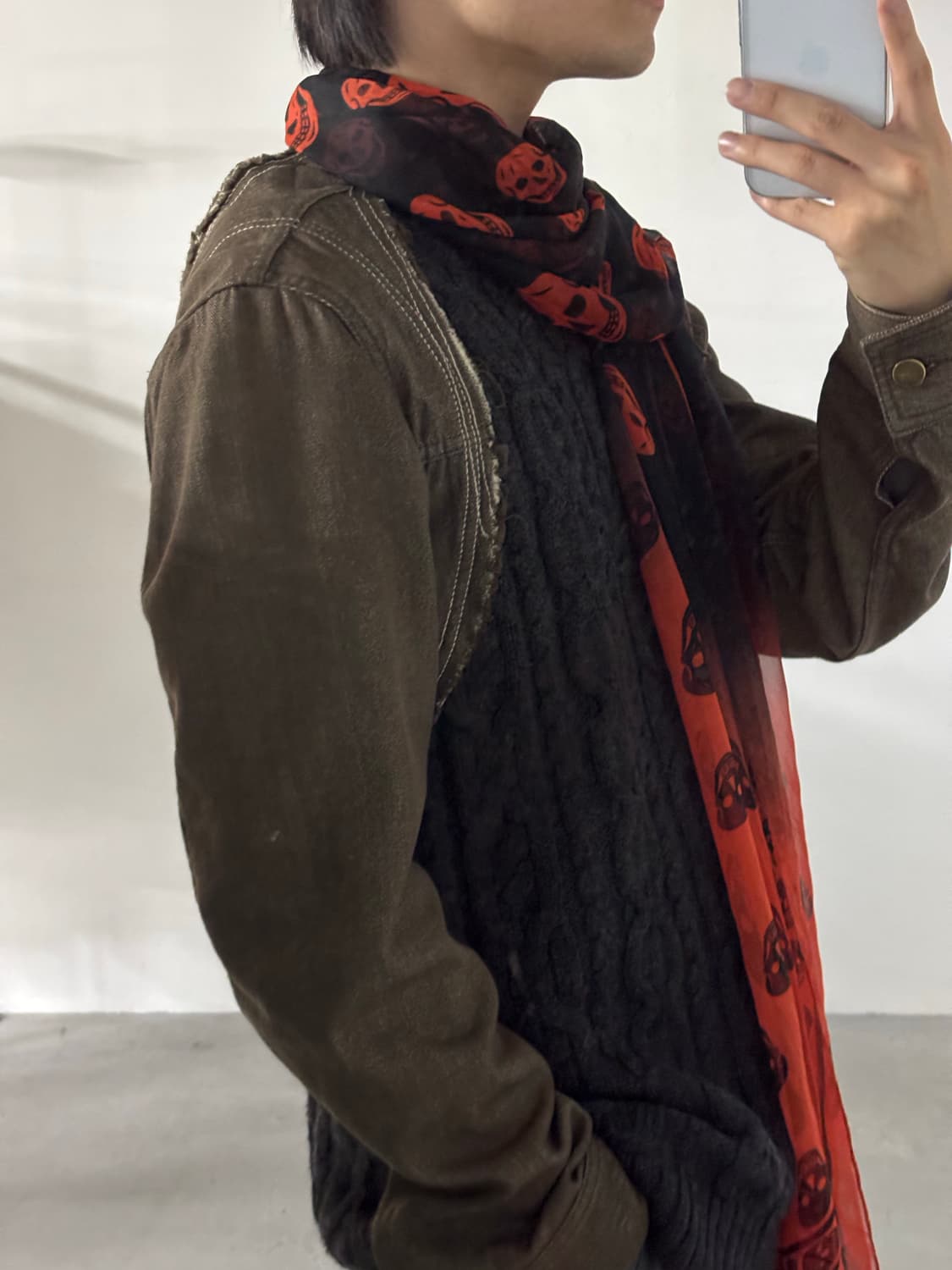 알렉산더 맥퀸 스컬 스카프 상품이미지2