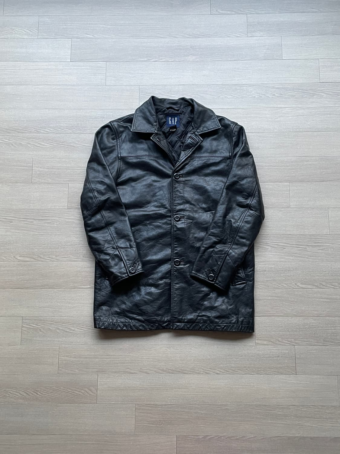 90s 올드갭 레더 카코트 gap carcoat 상품이미지1