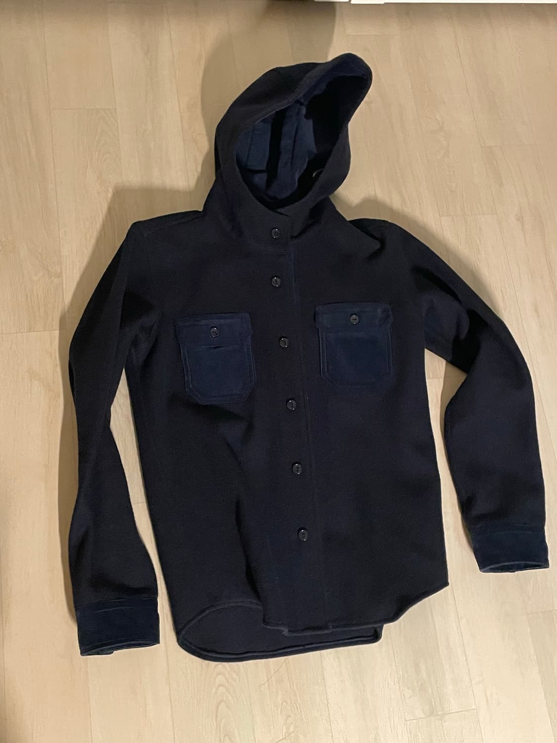 소프넷 라이트 멜턴 후드 셔츠 상품이미지2