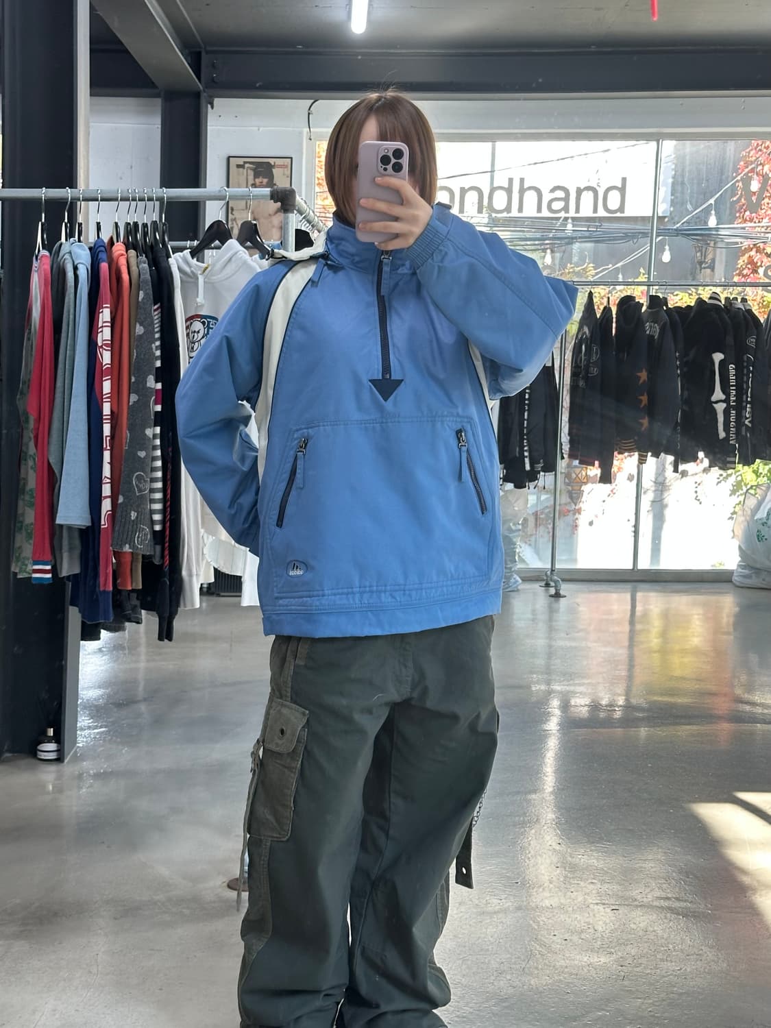 아디다스 90s올드스쿨 아노락스키점퍼 소라 상품이미지2