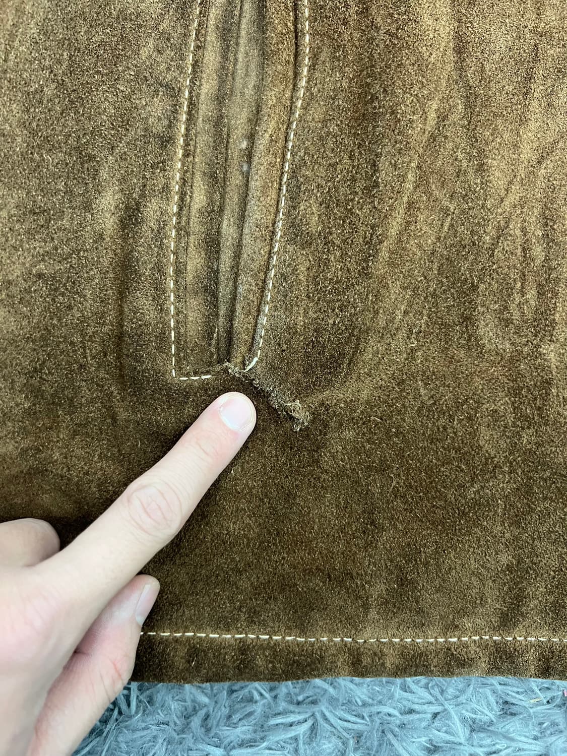 7-80s Schott Rancher suede jacket 상품이미지8