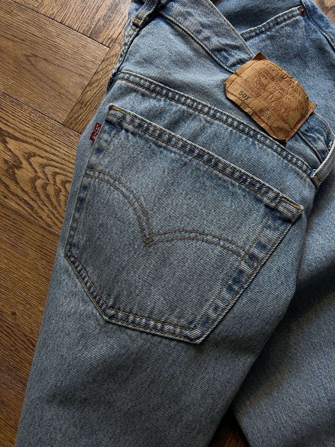 [38]90's 리바이스 501 Made in USA 데님 팬츠 S12 상품이미지5