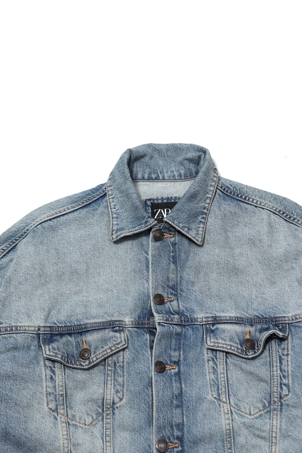 ZARA 데님 오버핏 트러커 재킷 size M 상품이미지3