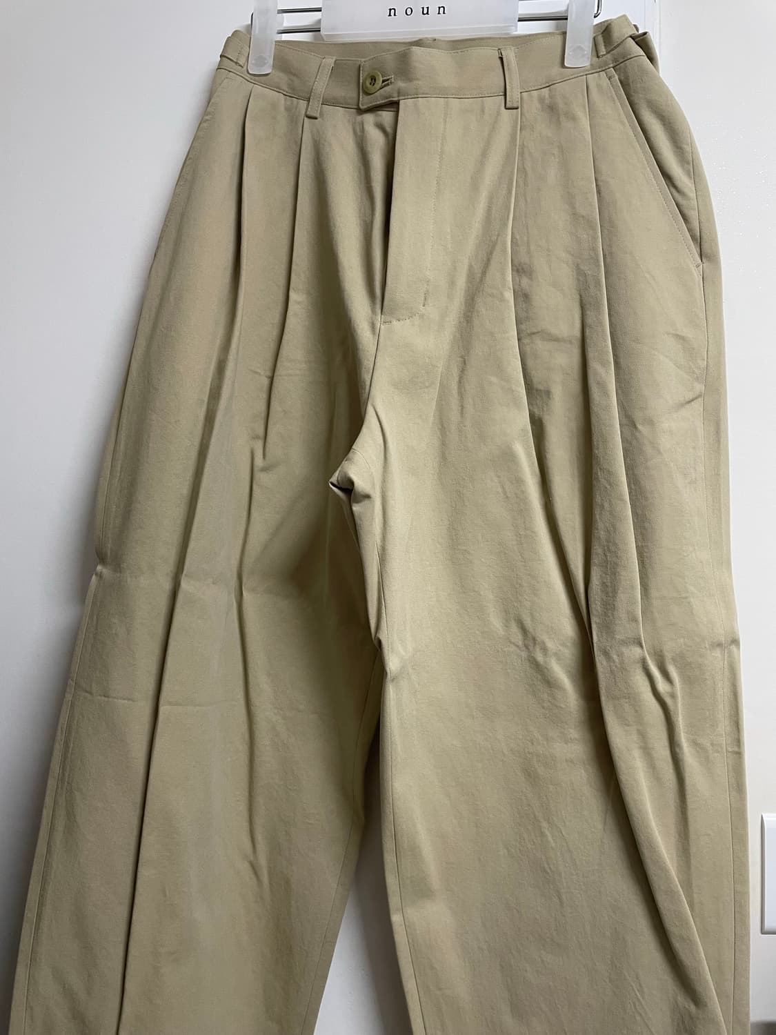 노운 와이드 치노 베이지 상품이미지5
