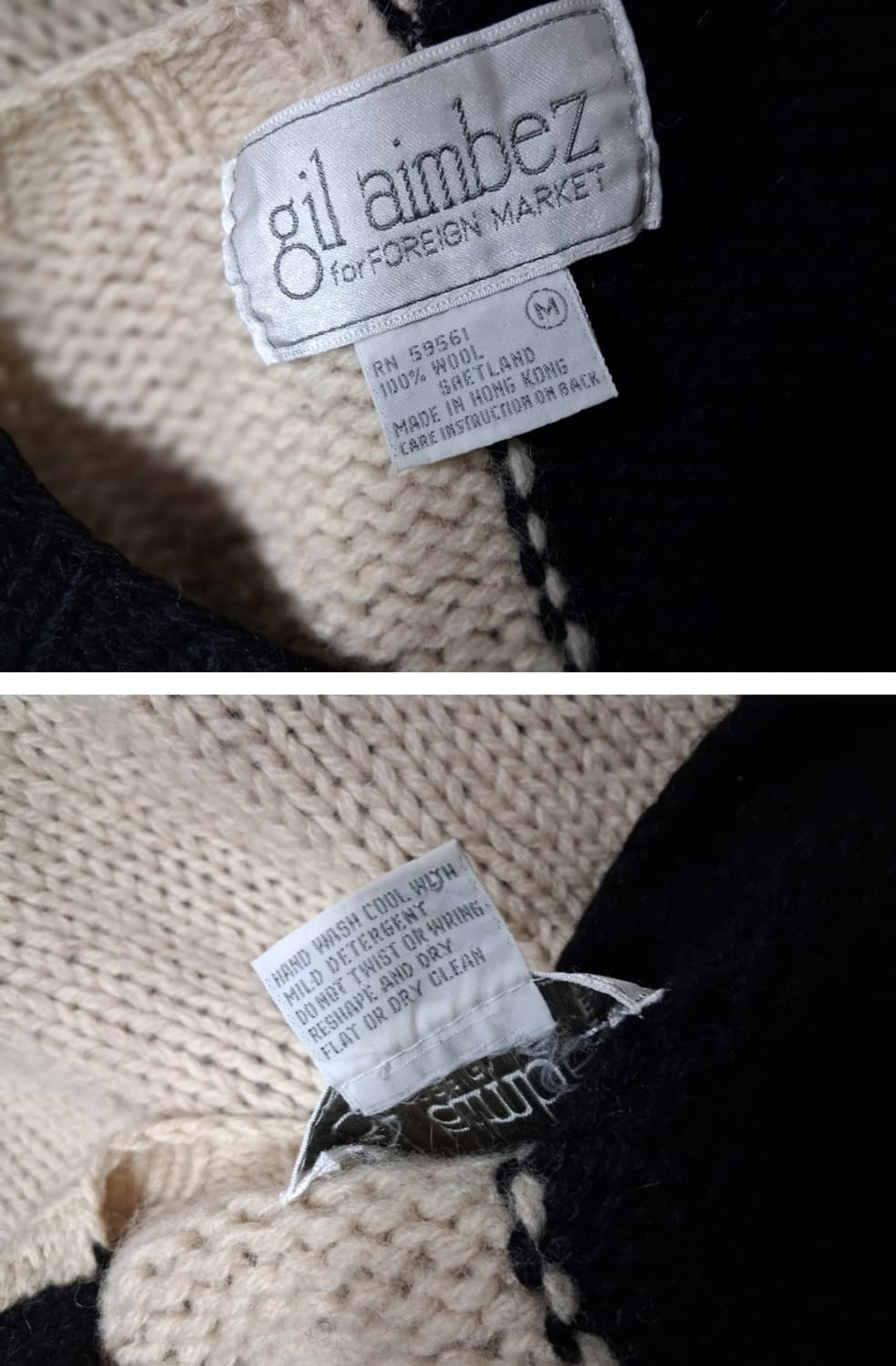 gil aimbez for FOREIGN MARJET 홍콩 양모 스웨트 상품이미지9