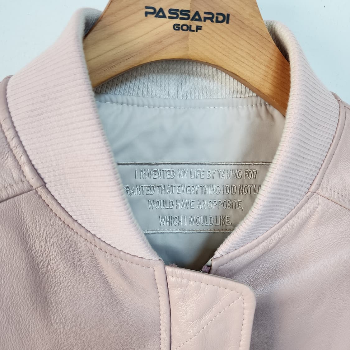 명품 핑크 양가죽 봄버 자켓 상품이미지2