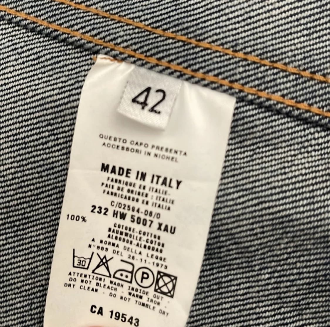 헬무트 랭 클래식 로우 데님 자켓 상품이미지4