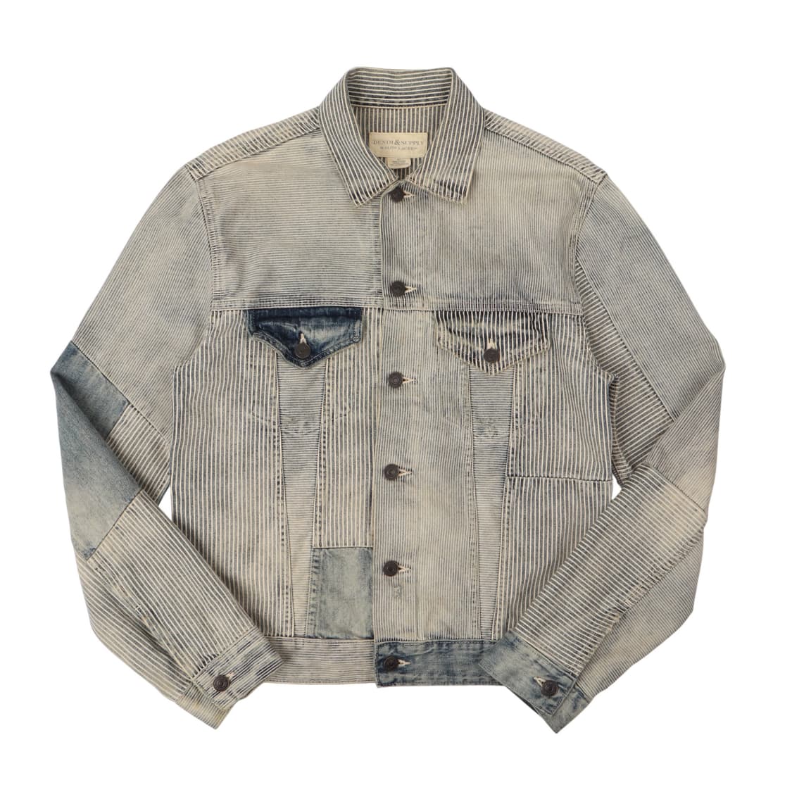 데님앤서플라이 히코리 패치워크 데님자켓 상품이미지1