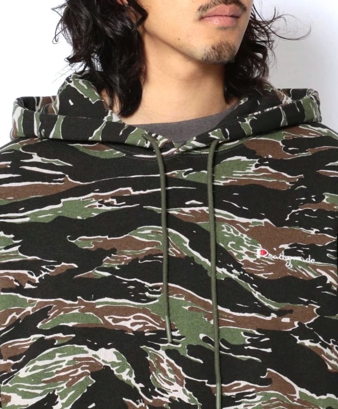 레디메이드 카모플라쥬 로고 후디 카키 상품이미지1