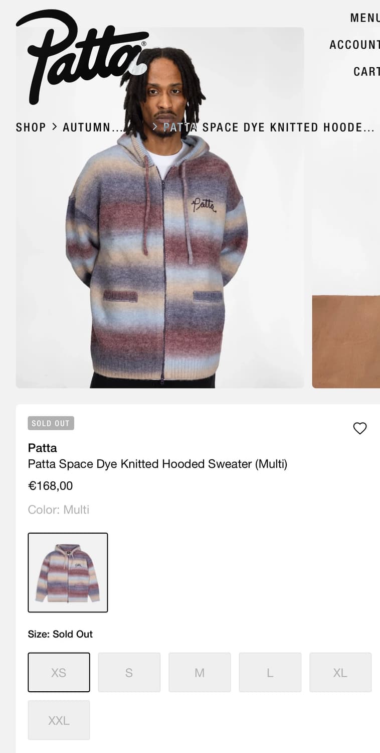 M 파타 레인보우 니트 후디 상품이미지3