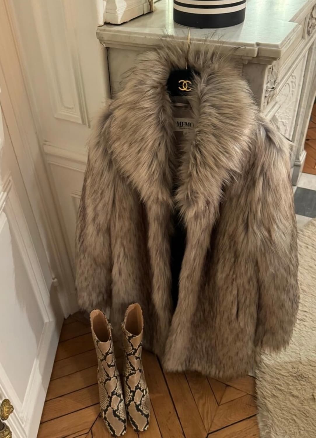 MEMO 퍼 자켓 상품이미지1