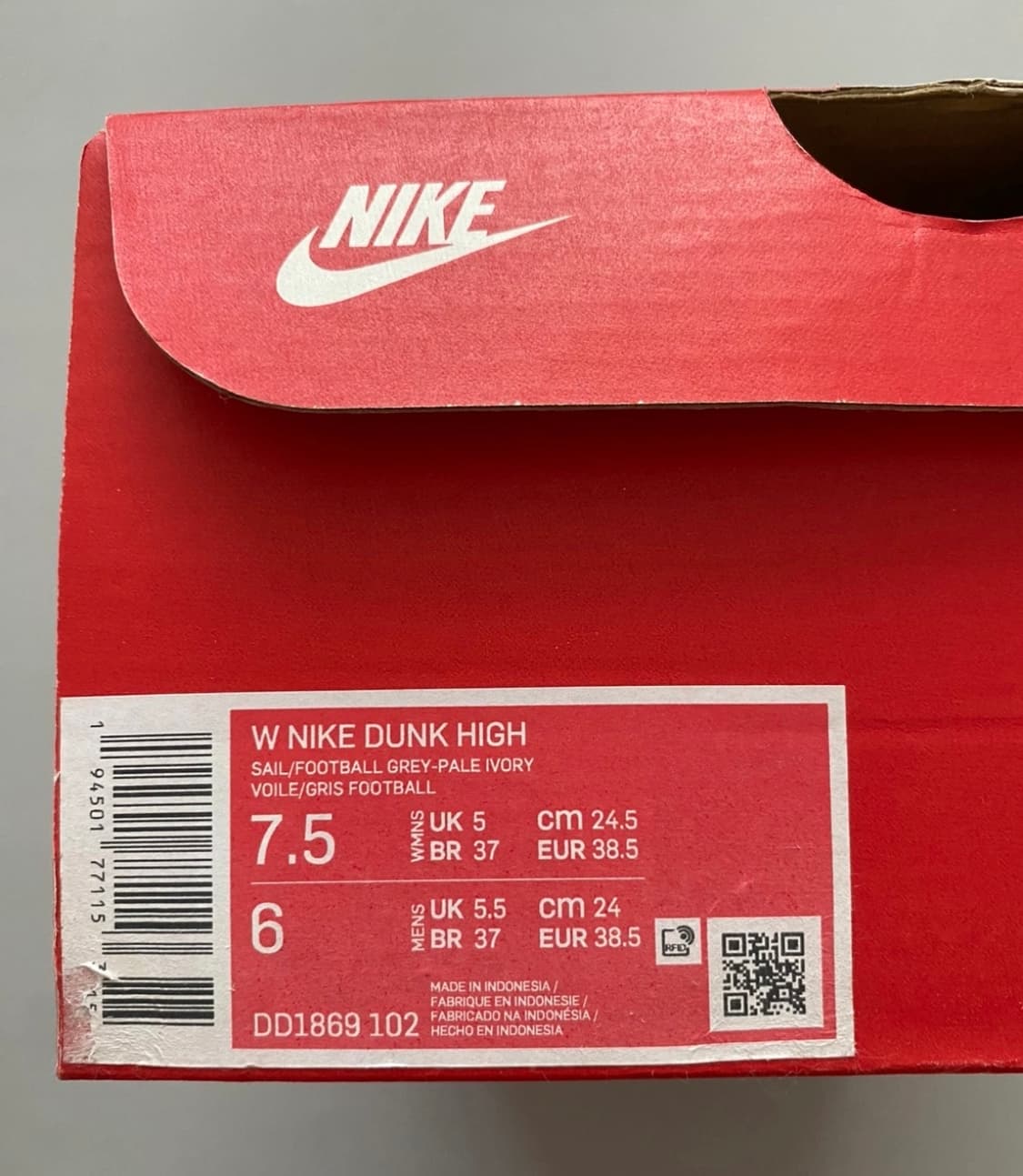 (새상품)[나이키] 덩크하이 245 (us7.5) 여성나이키 여성운동화 상품이미지5