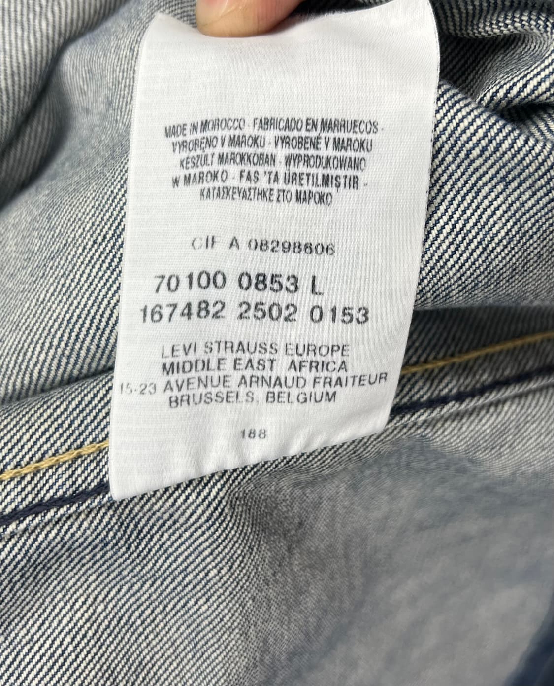 리바이스 엔진 워싱청 자켓  상품이미지8