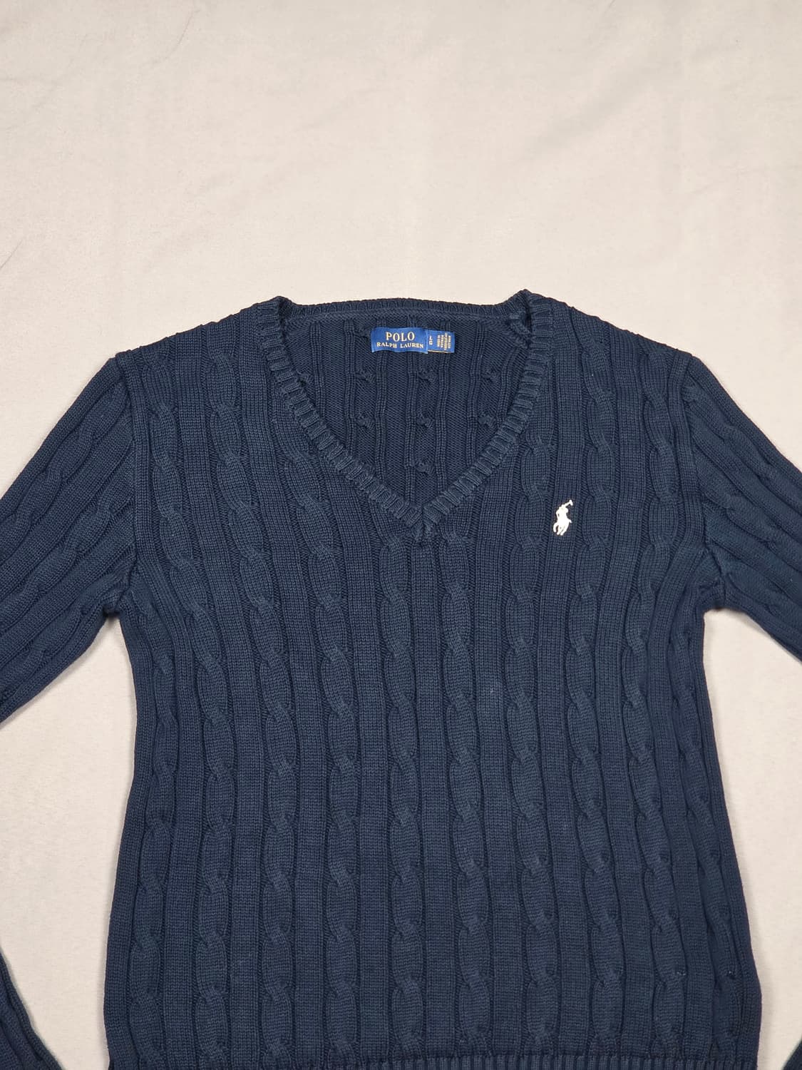 [폴로 랄프로렌] 케이블 코튼 브이넥 스웨터 | A00158 상품이미지2