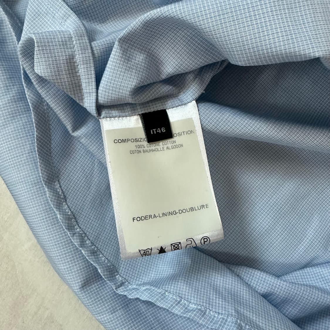 알렉산더 맥퀸 시그니쳐 믹스드 패브릭 셔츠 상품이미지6